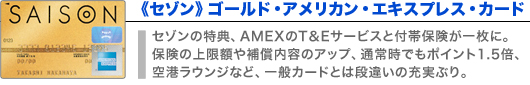 セゾン ゴールド・アメリカン・エキスプレス・カード